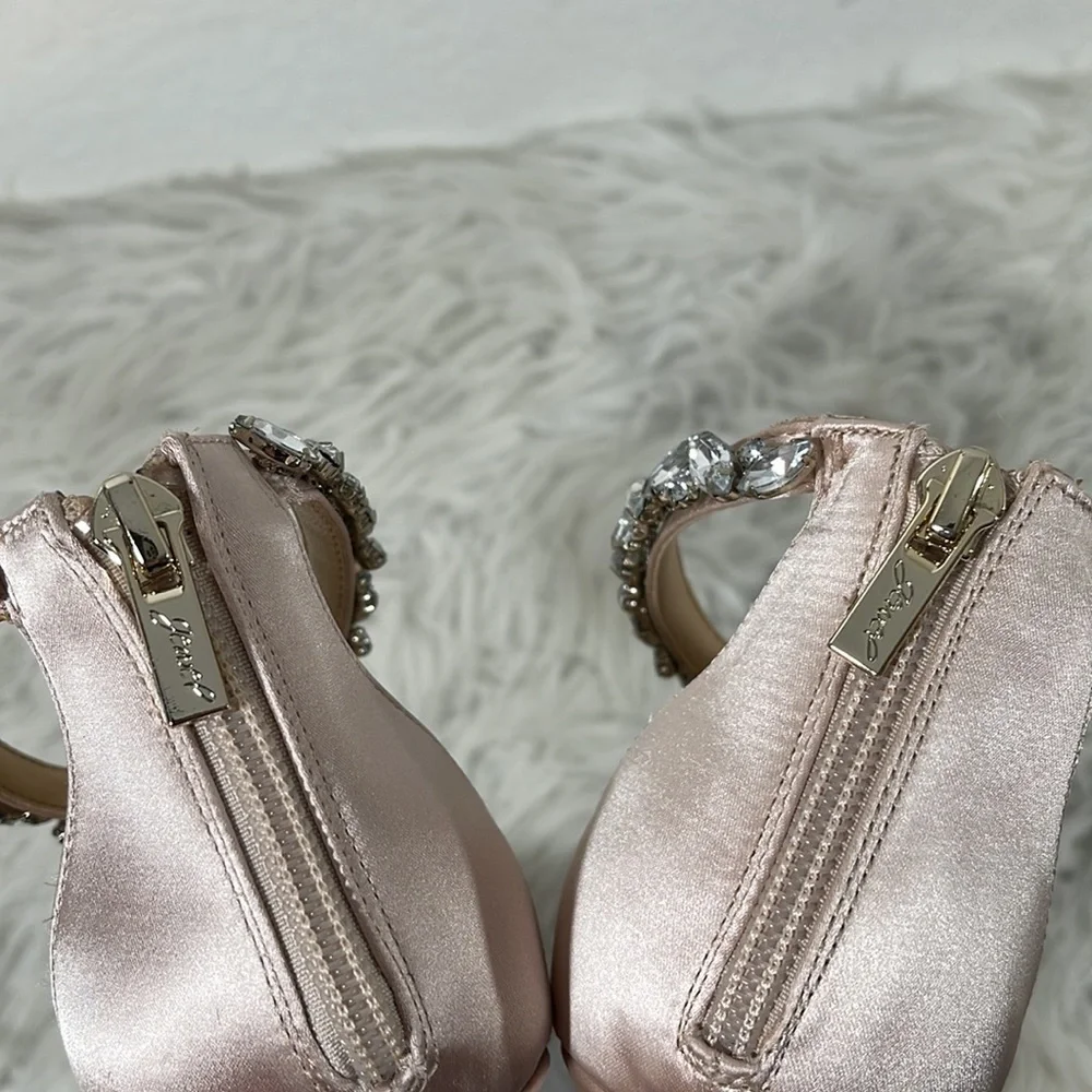JEWEL BADGLEY MISCHKA Ankle Strap Evening Heel Shoe Size 9 - Picture 14 of 16